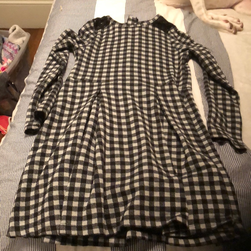 Sequin hunter plaid dress.  Sz 10